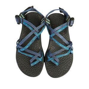 Chaco Z Cloud X2 Toe Strap Classic Sandals Blue Size 7
